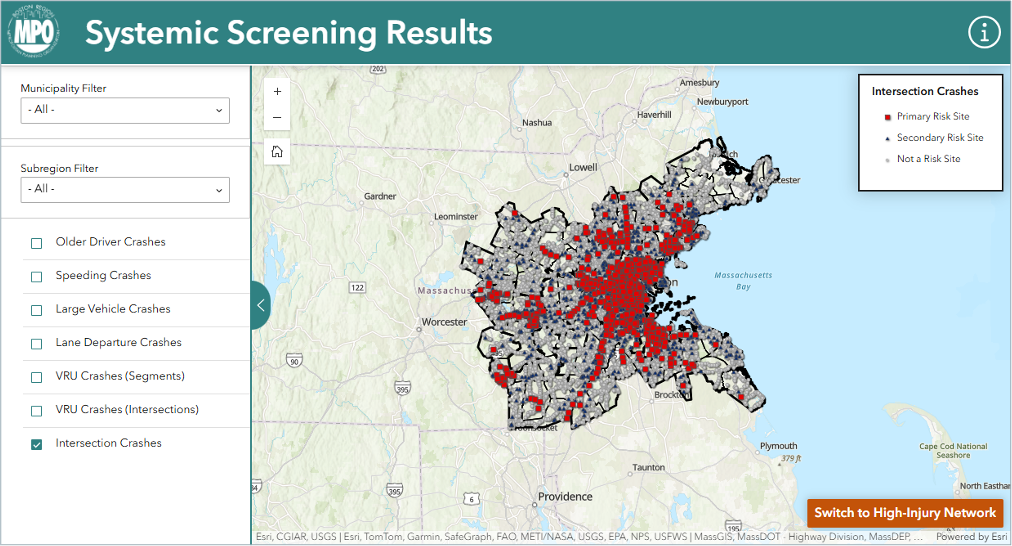 Map of Online Systemic Network Viewing Application